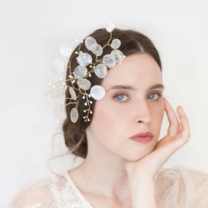 Lunaria Bridal Hair Accessory - Handmade in Italy